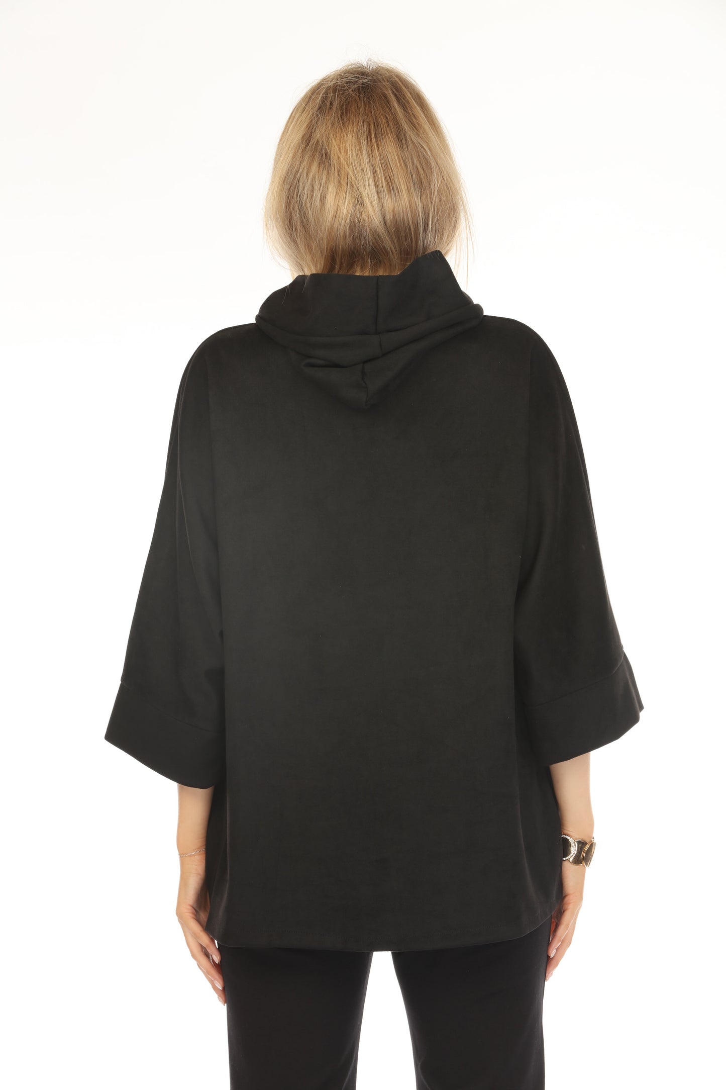 Black Suede Pockets Designer Light Jacket