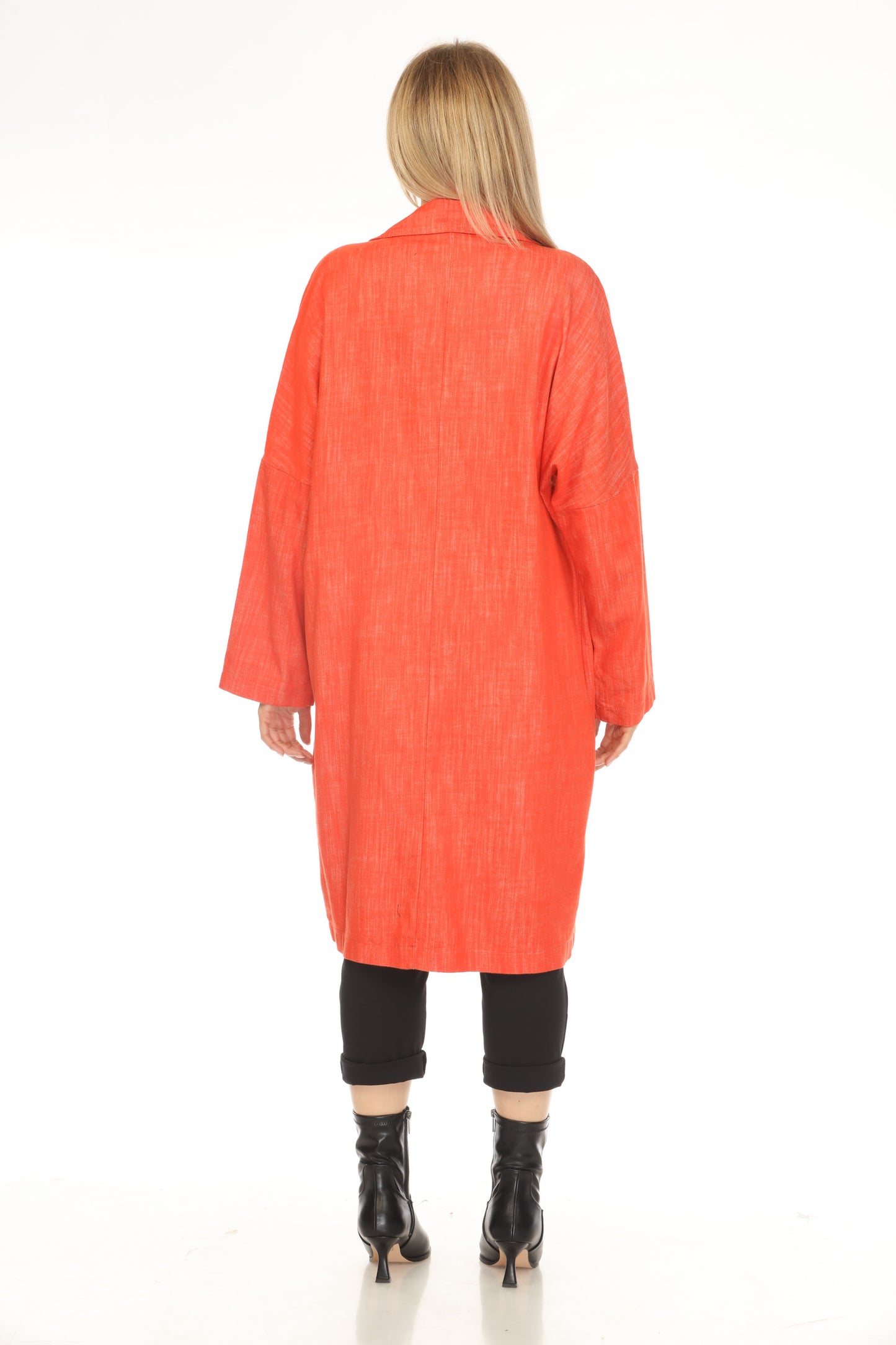 Coral 100% Cotton Trench Coat