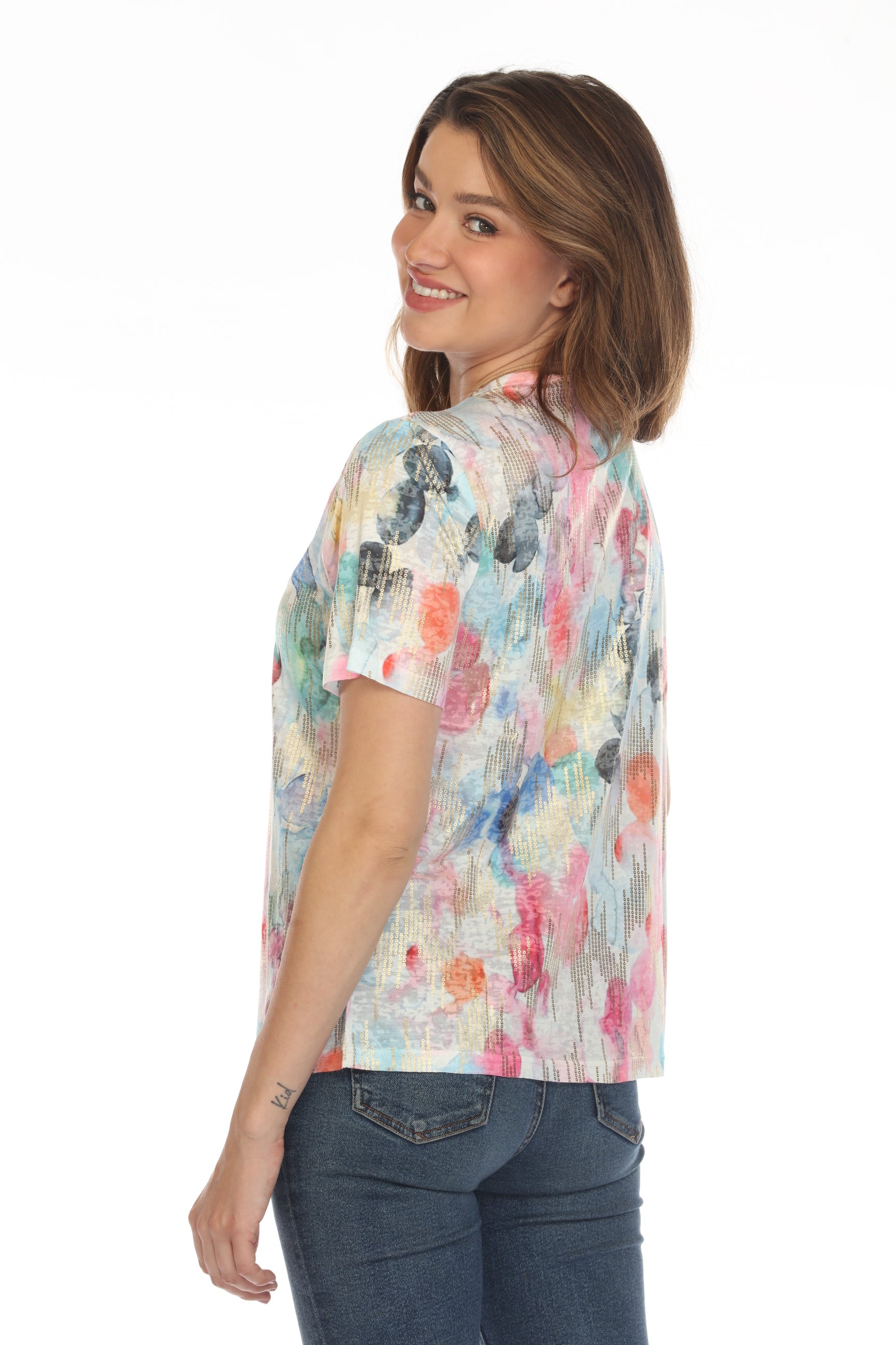 Colorful Chic Glam Short Top