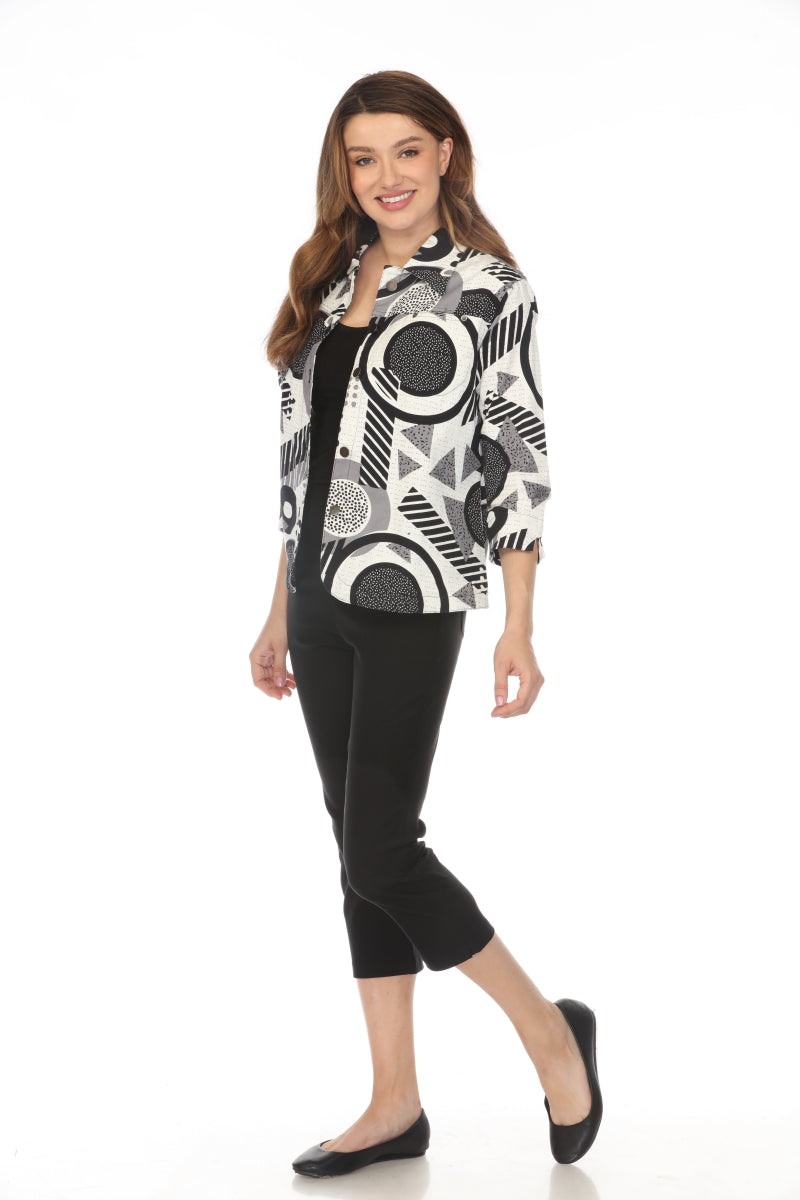 Black & White 100% Cotton Light Jacket