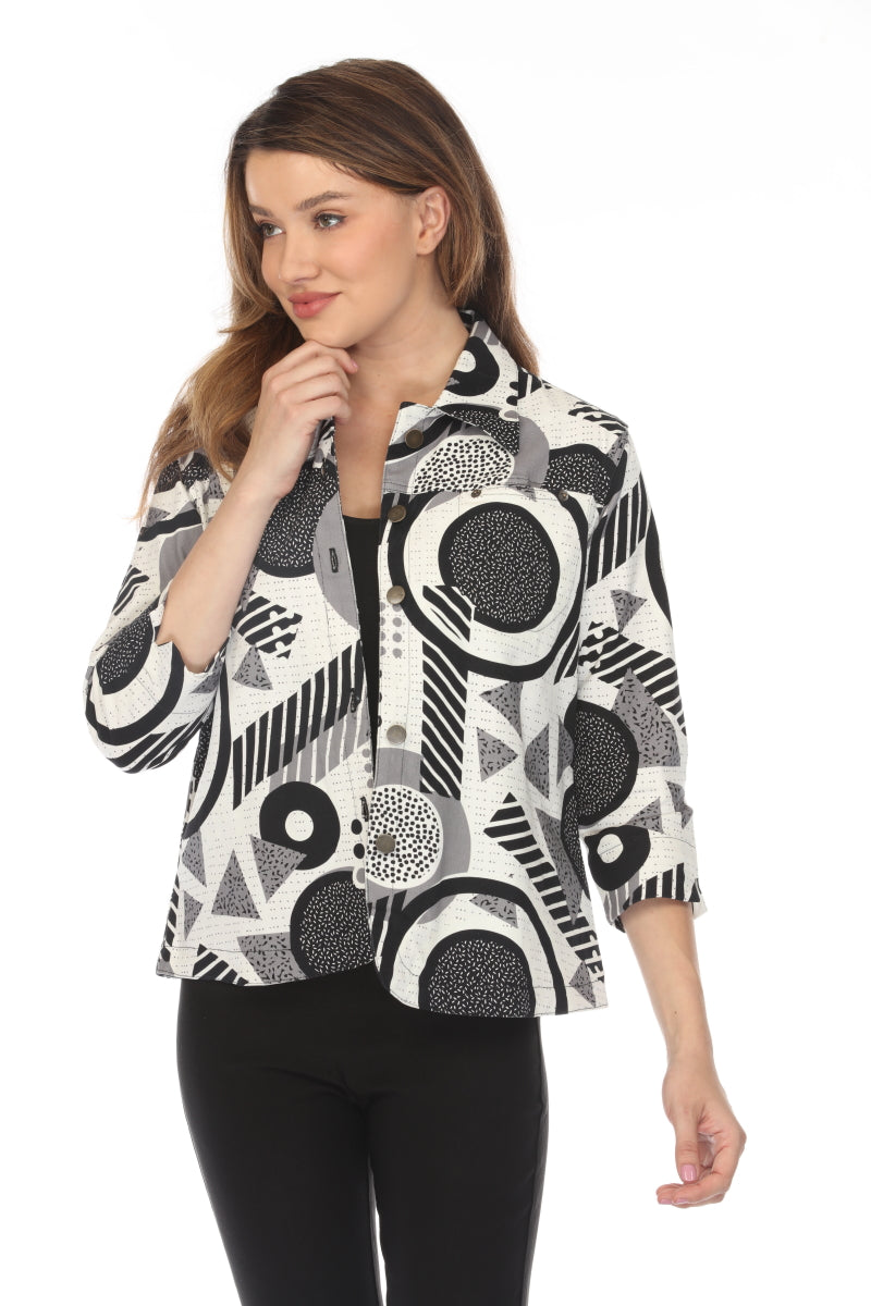 Black & White 100% Cotton Light Jacket