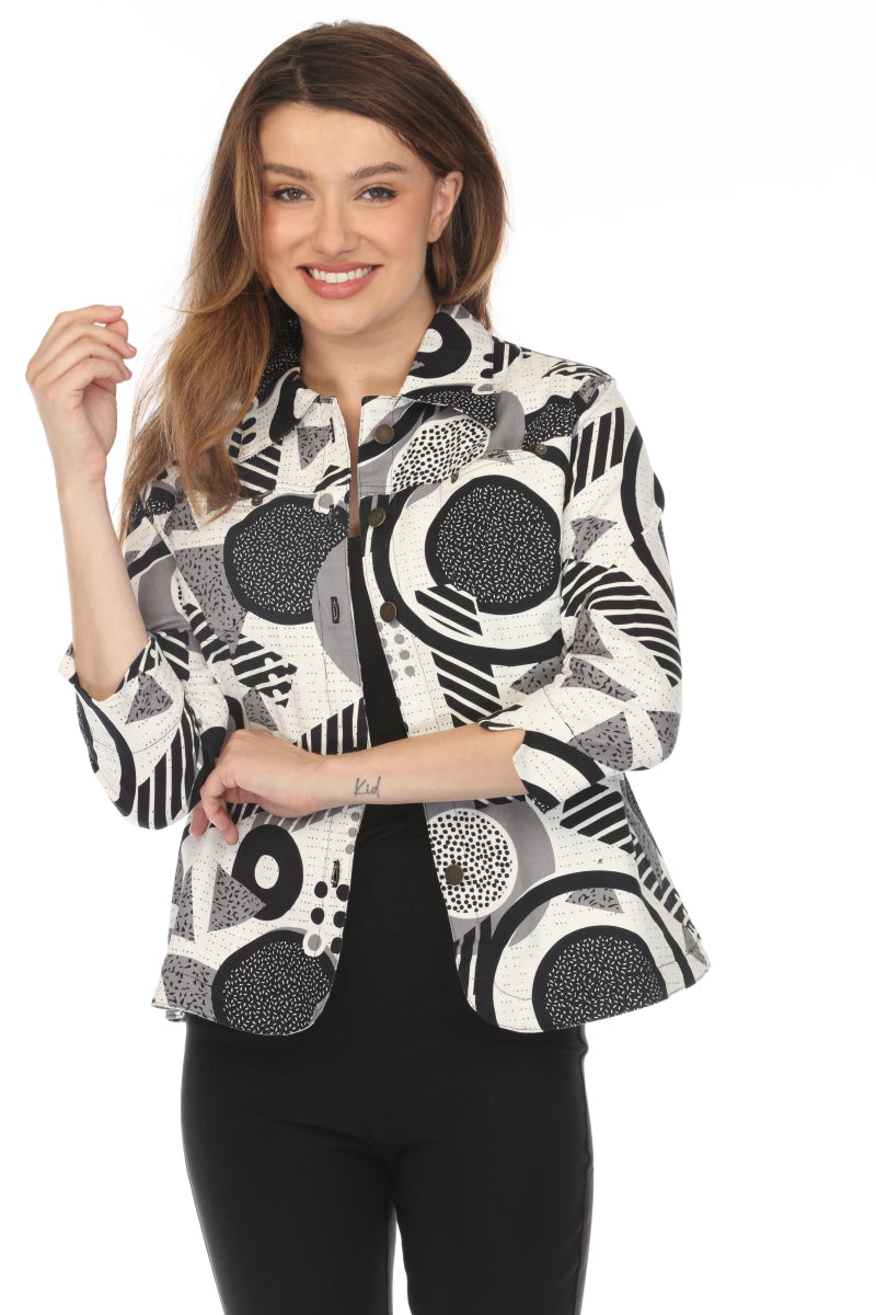 Black & White 100% Cotton Light Jacket