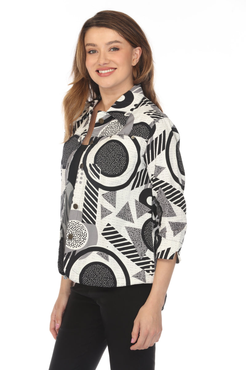 Black & White 100% Cotton Light Jacket
