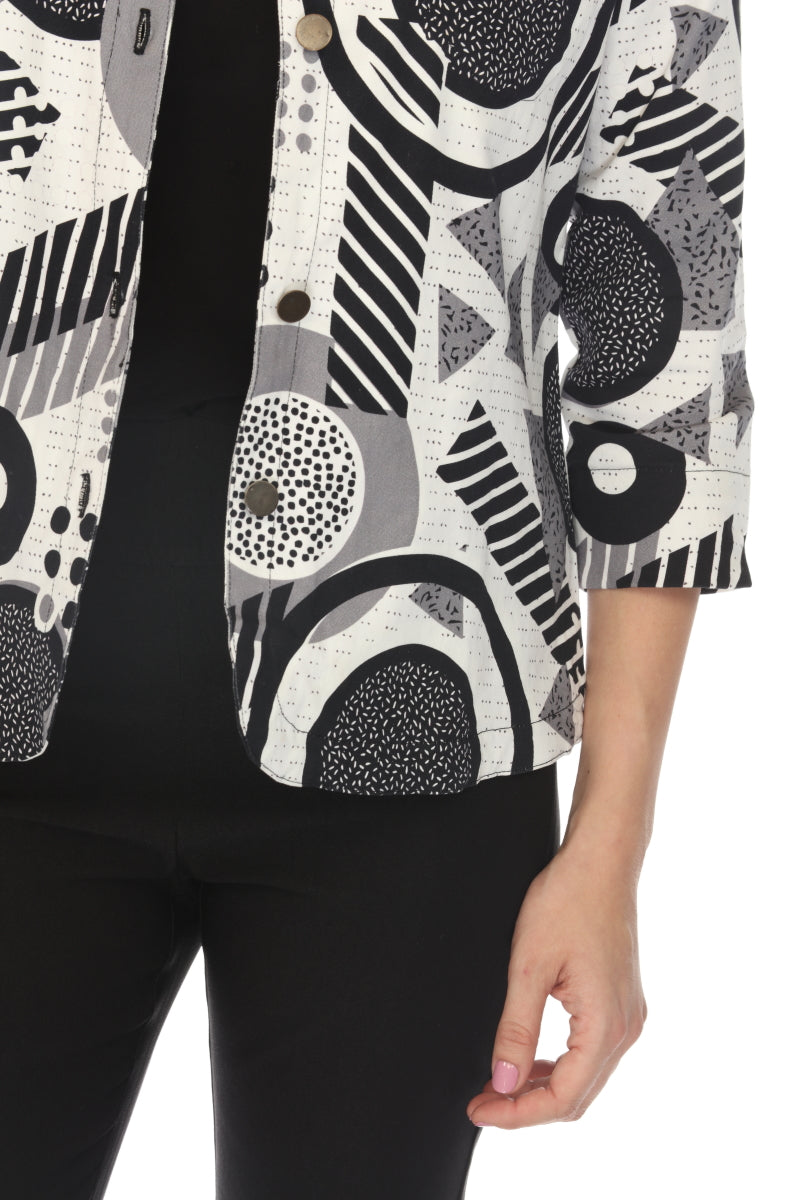 Black & White 100% Cotton Light Jacket
