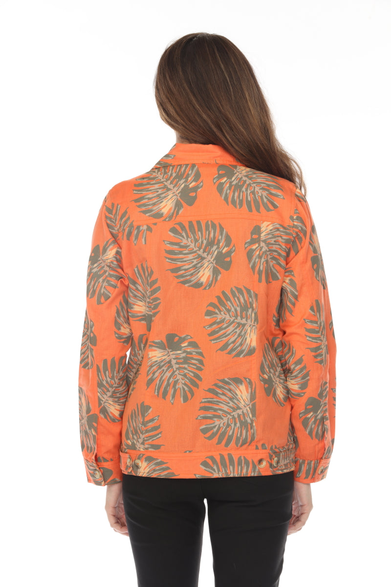 Orange Leaf 100% Cotton Jacket