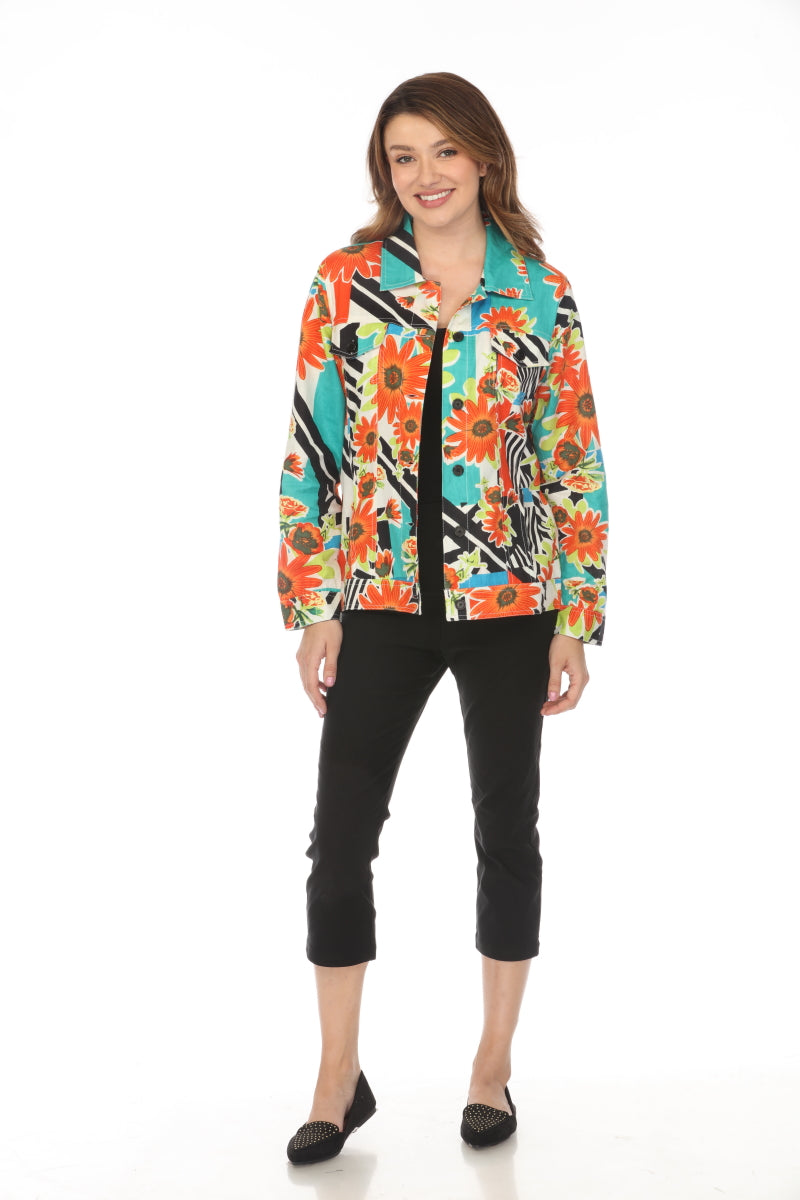 Floral Print 100% Cotton Jacket