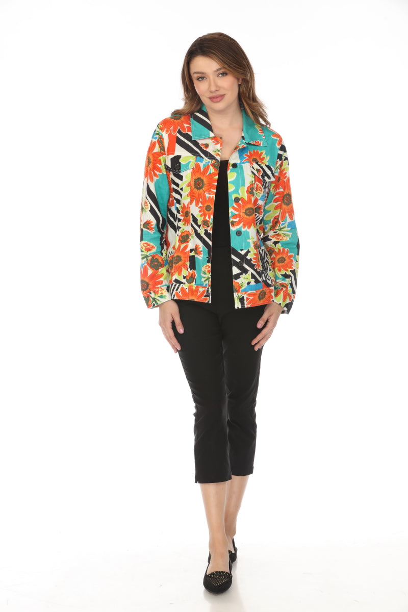 Floral Print 100% Cotton Jacket