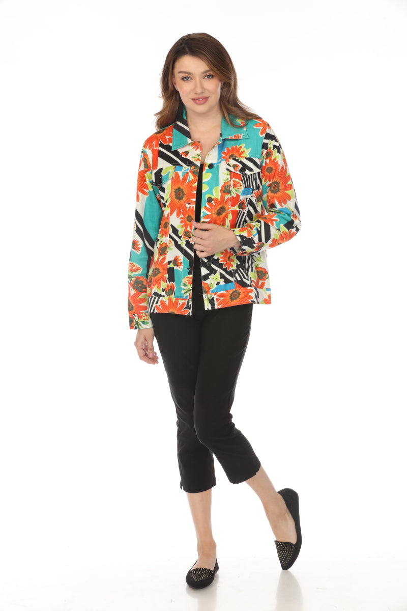 Floral Print 100% Cotton Jacket