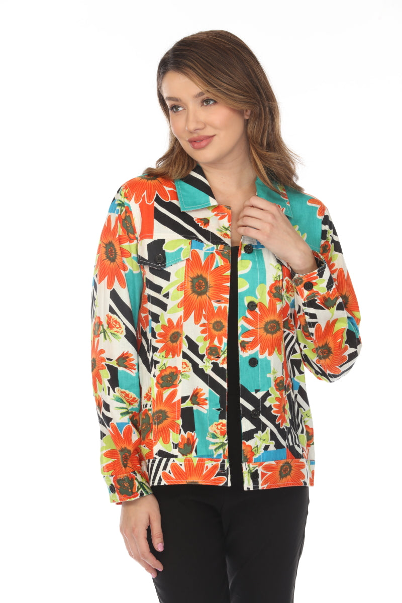 Floral Print 100% Cotton Jacket