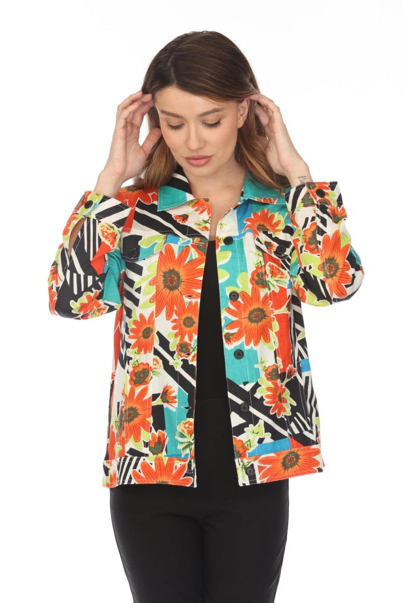 Floral Print 100% Cotton Jacket