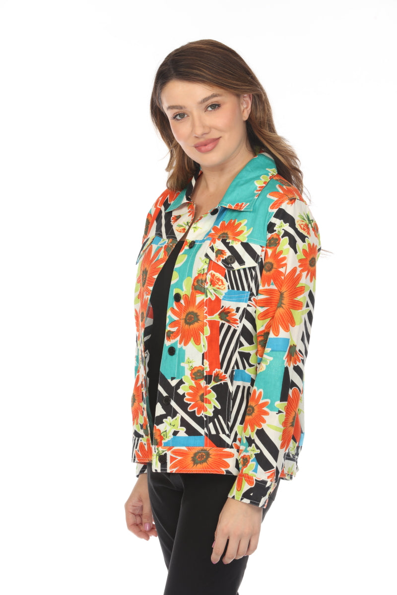 Floral Print 100% Cotton Jacket
