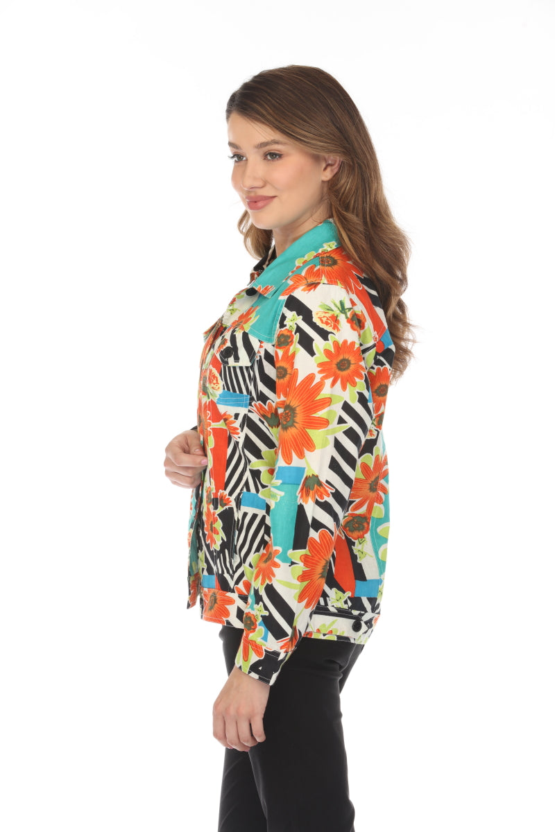 Floral Print 100% Cotton Jacket
