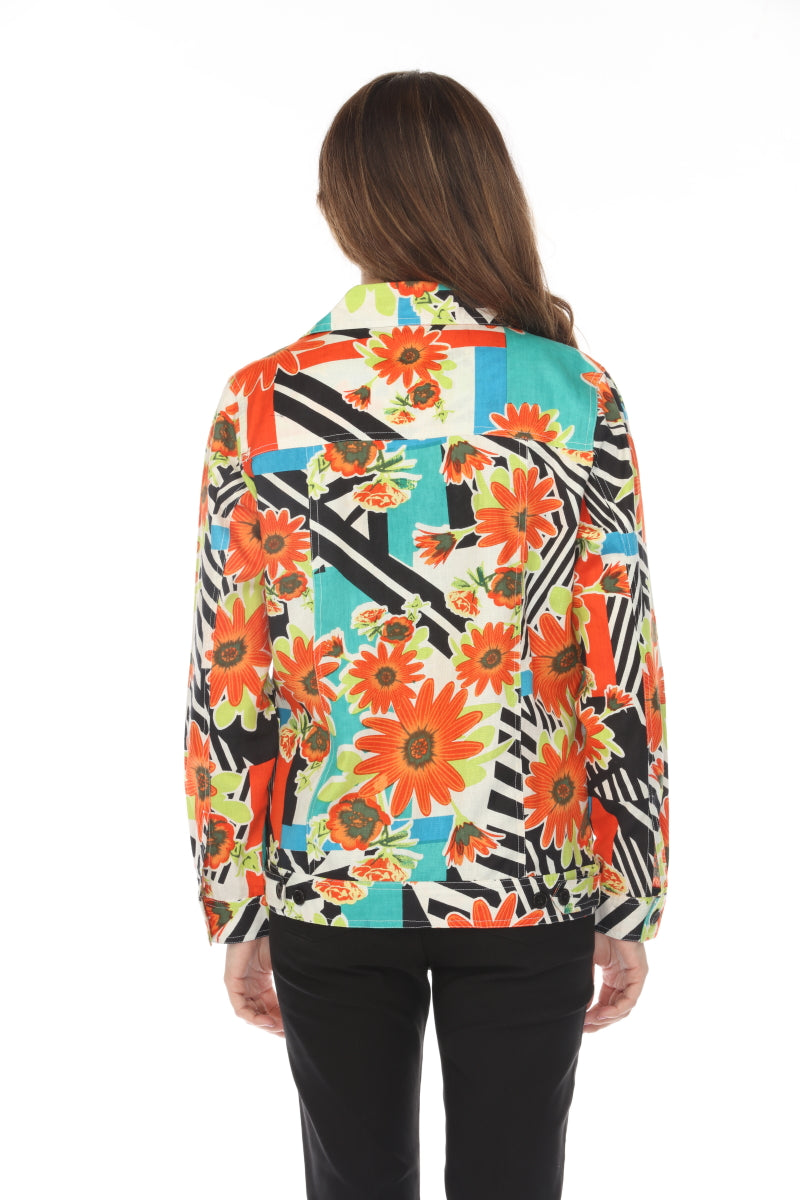 Floral Print 100% Cotton Jacket
