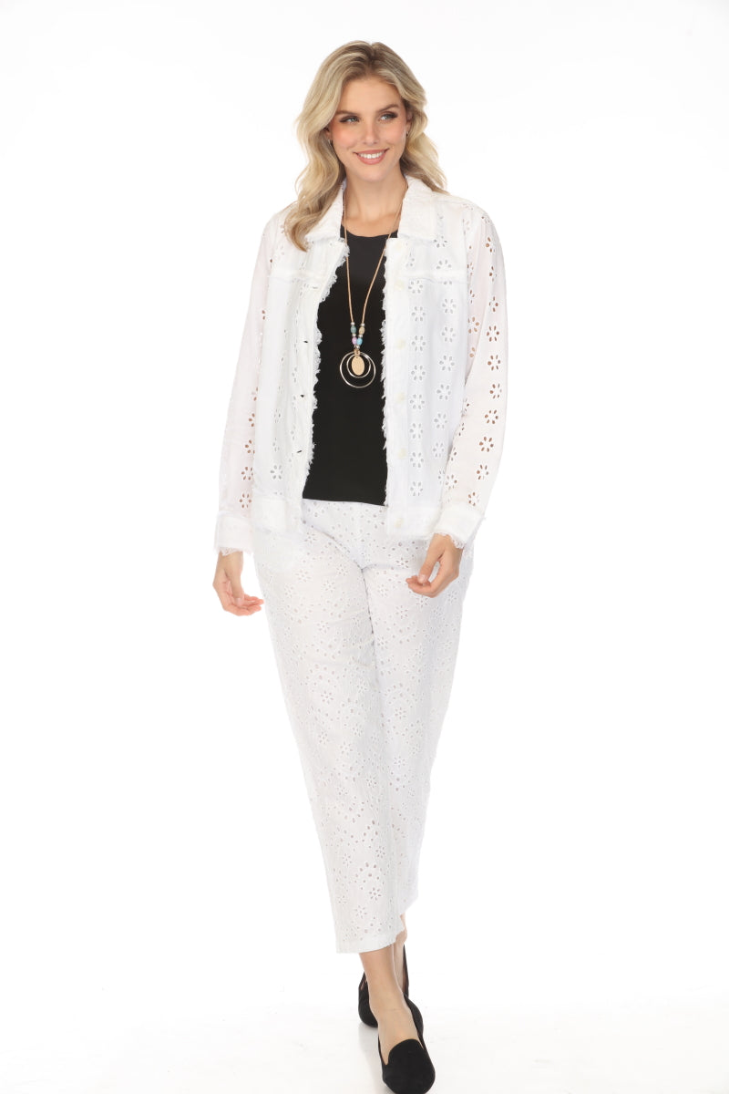 Textured & Fringed 100% Cotton Jacket