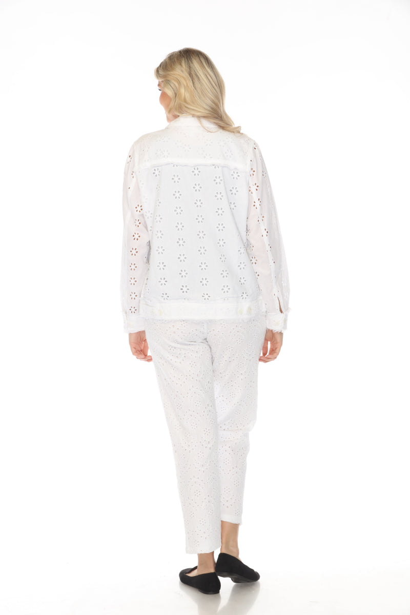 Textured & Fringed 100% Cotton Jacket