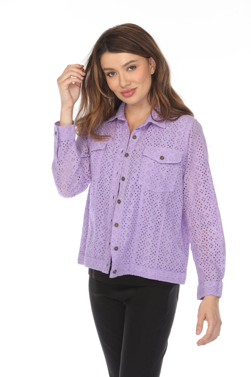 Lavender 100%Cotton Jacket