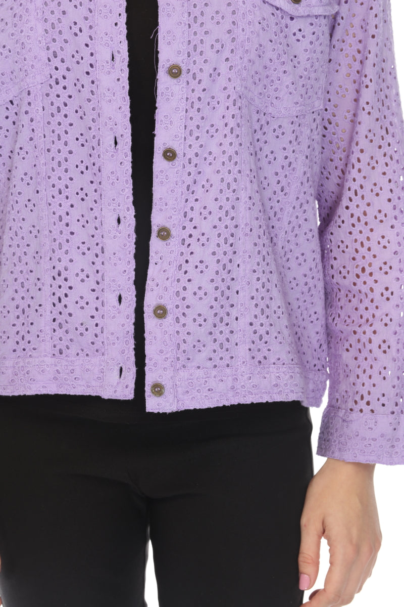 Lavender 100%Cotton Jacket