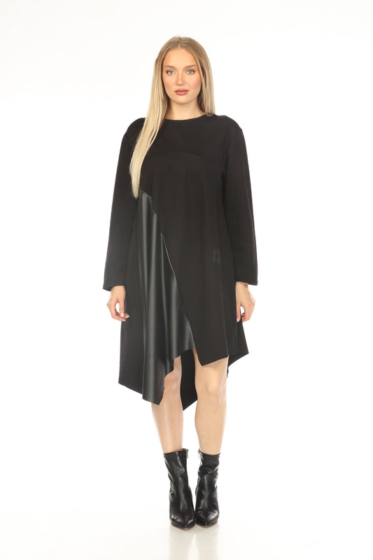 Black Hope Graphic Asymmetrical Dress