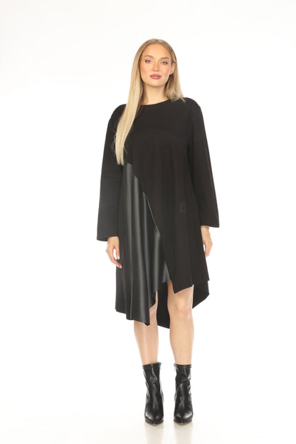 Black Hope Graphic Asymmetrical Dress