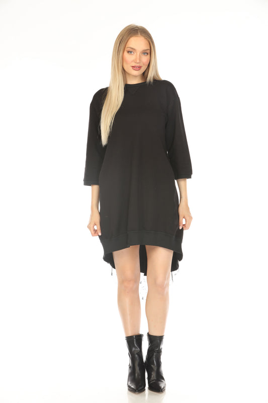 Black Net Detail Dress