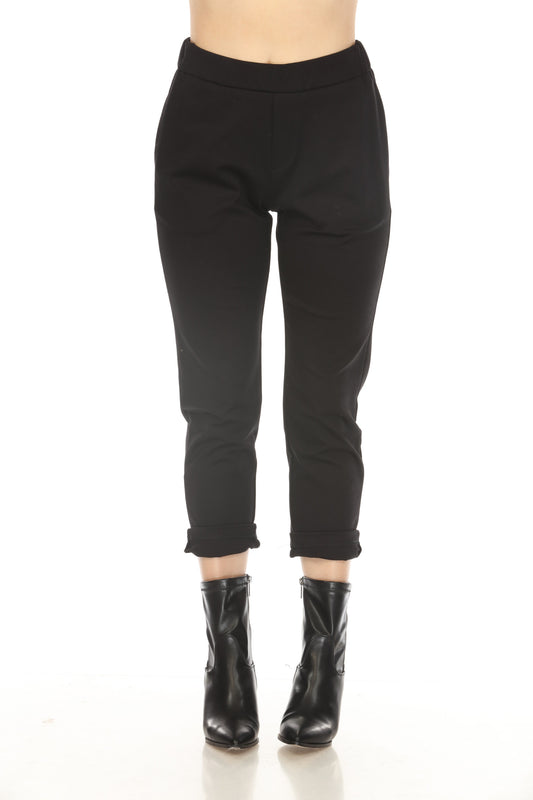Black Pockets Stretchable Pant