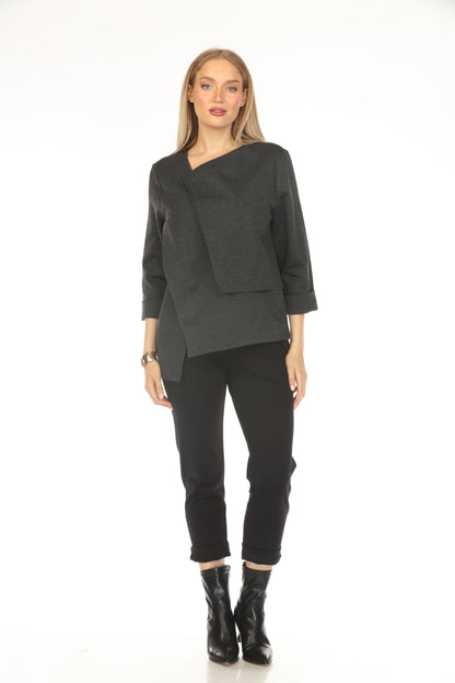 Black Pockets Stretchable Pant