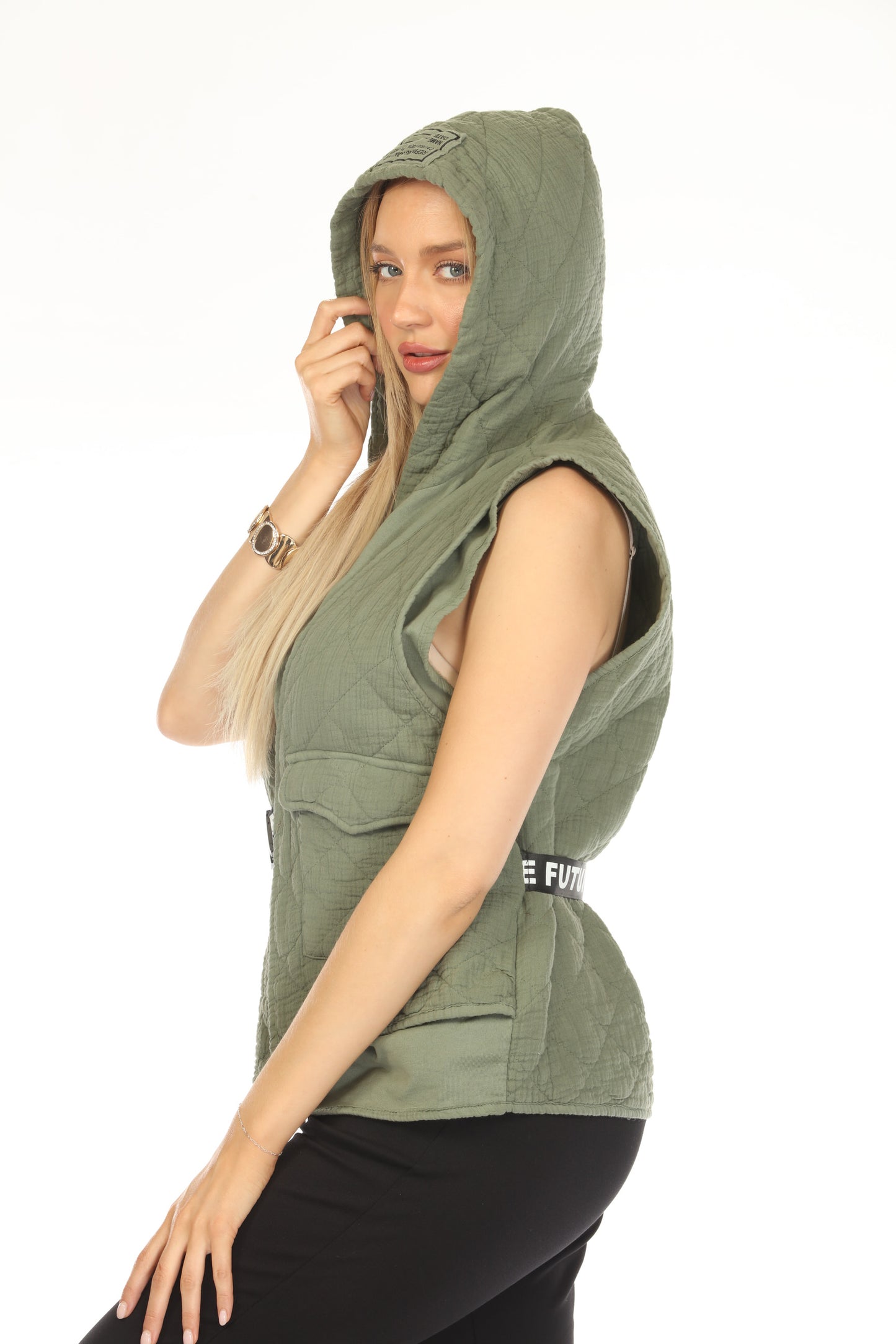 Green Future Dream Quilted Vest