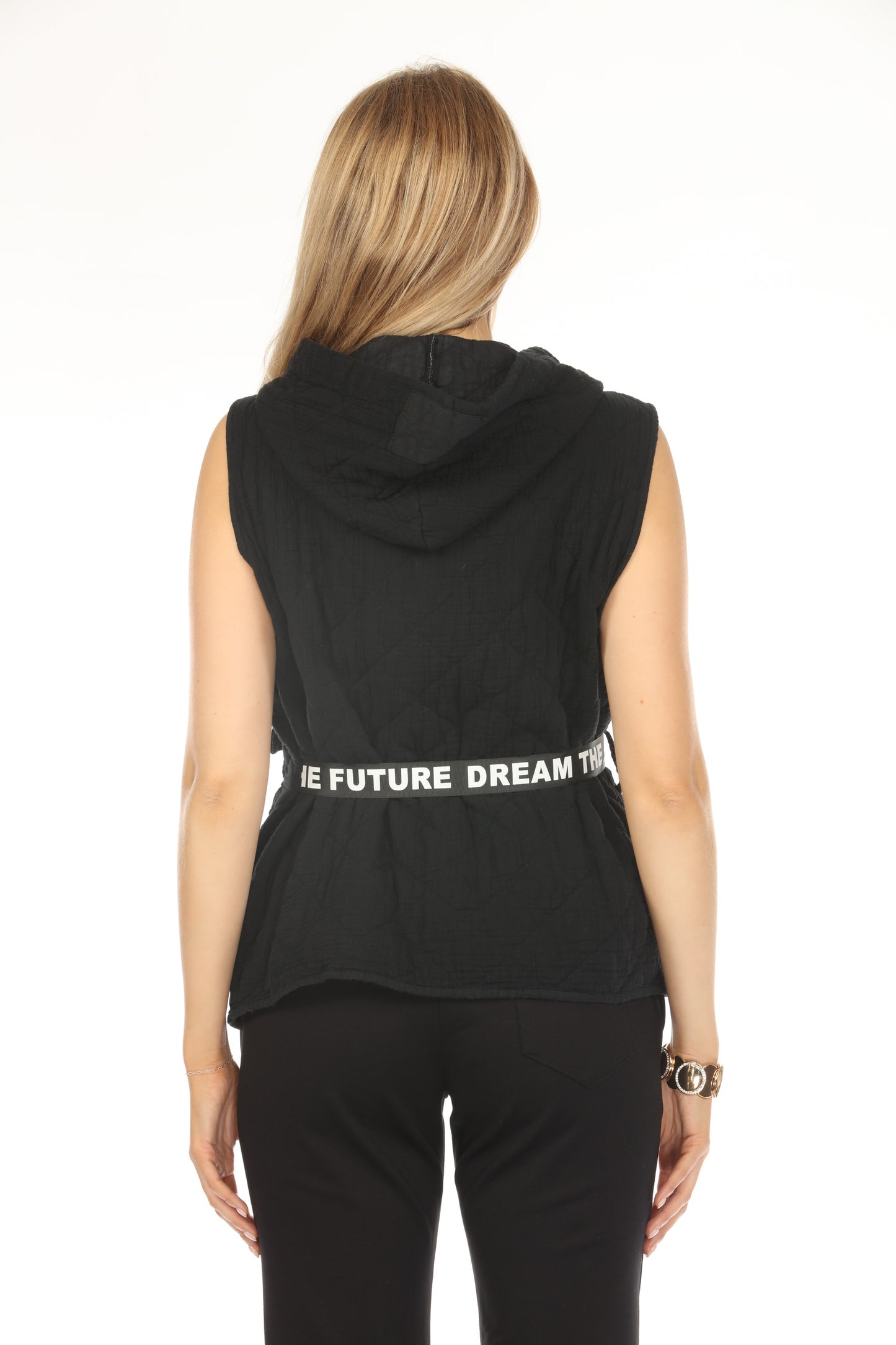 Black Future Dream Quilted Vest