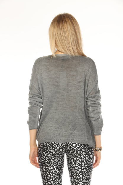 Gray FX Logo Top With Sleeves