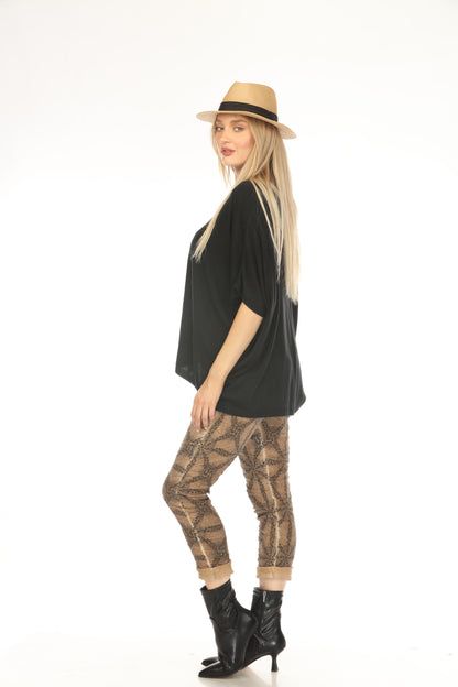 Black Batwings Style Soft Ravishing Top