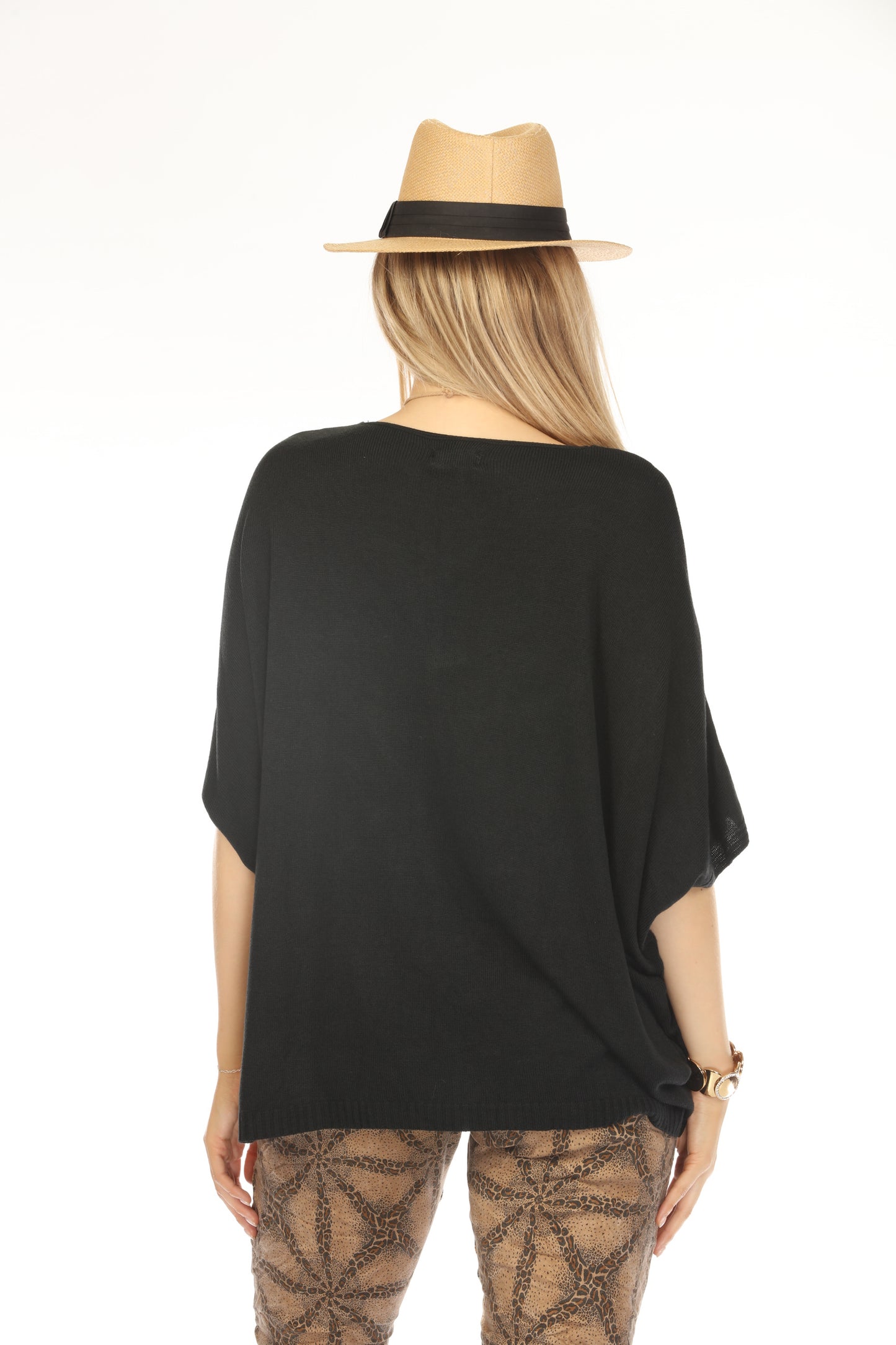 Black Batwings Style Soft Ravishing Top