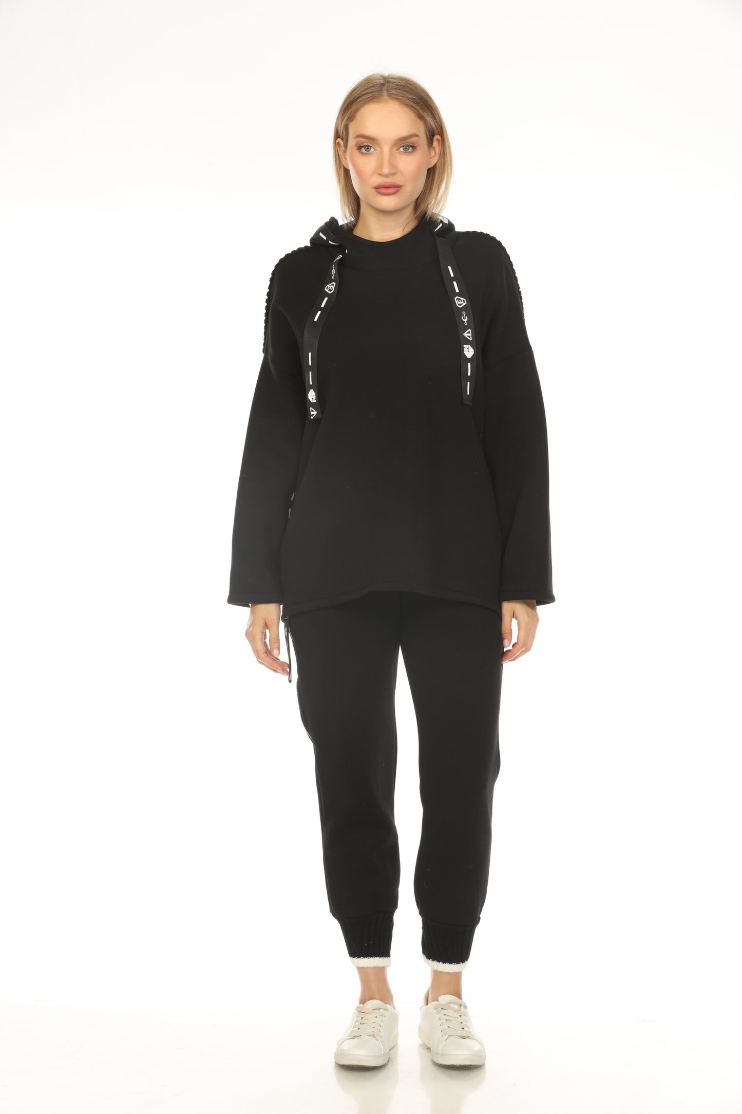 Black Stylish Made In Italy Designer Hoodie