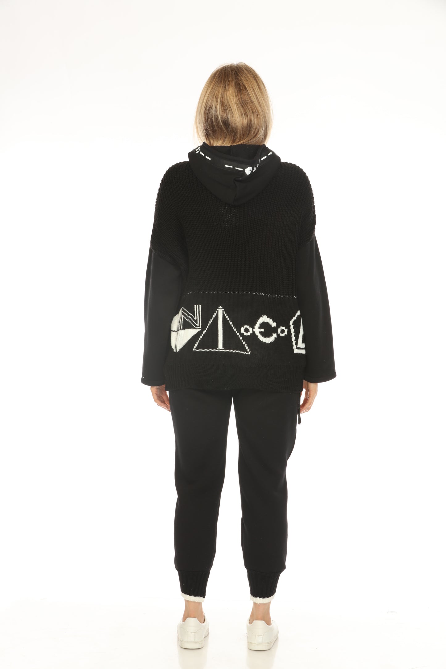 Black Stylish Made In Italy Designer Hoodie