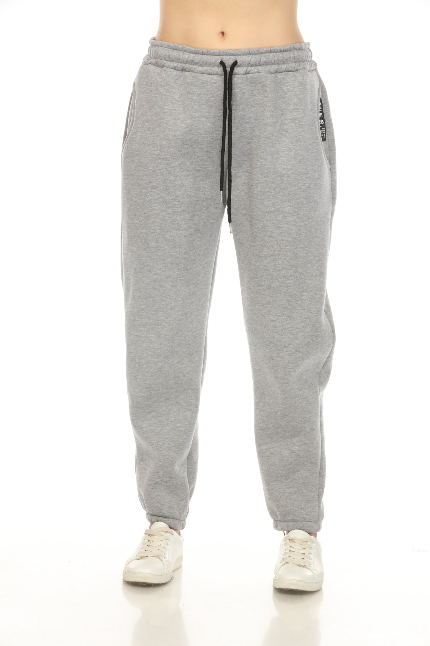Grey Fleece inside warm pockets Pant