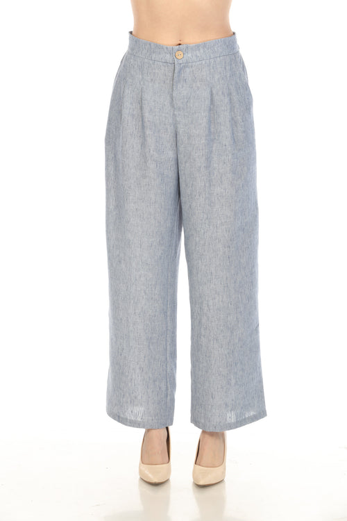 Denim Blue Designer Pockets Pant