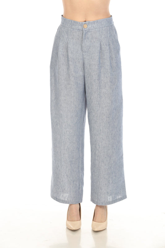 Denim Blue Designer Pockets Pant