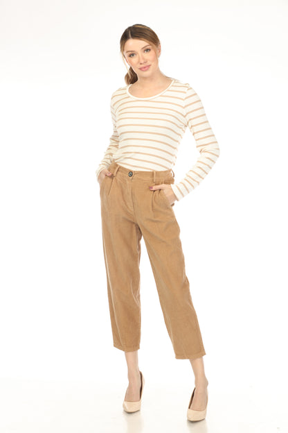 Beige off white horizontal Top