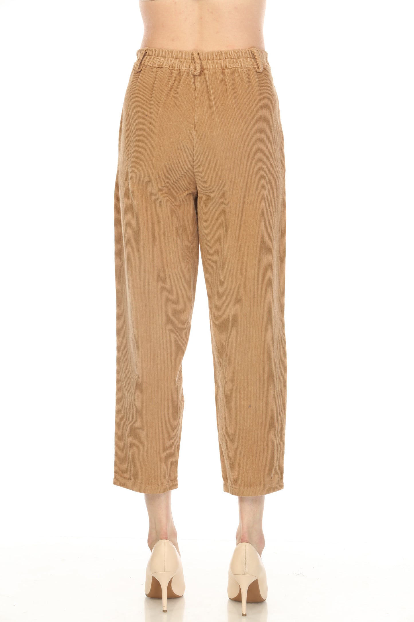Camel Color Corduroy Pockets Pant
