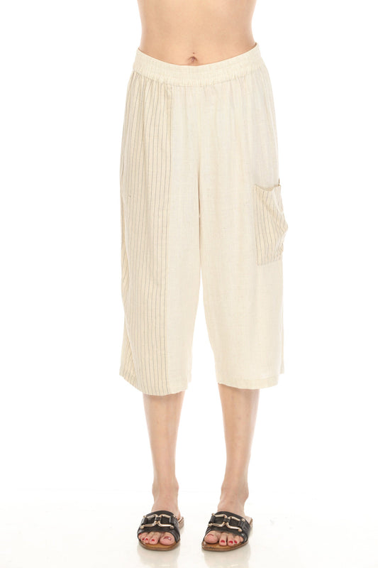 Beige Side Pocket Pant