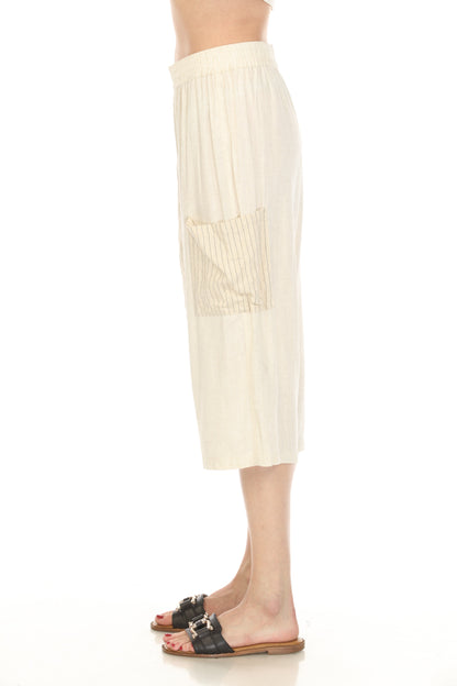 Beige Side Pocket Pant