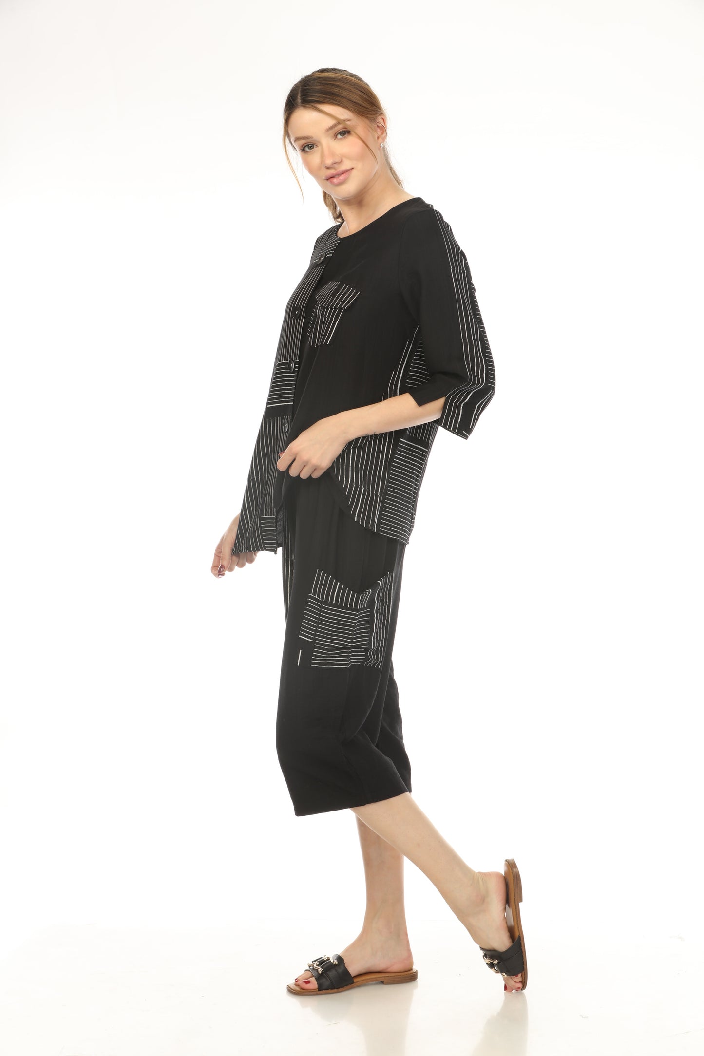 Black & White Asymmetrical Style Top