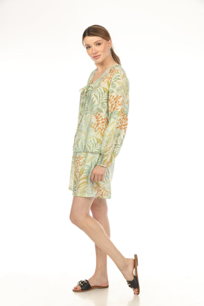 Light Green Tropical 2 Pieces Set