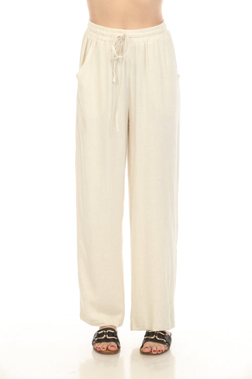 Ivory Pocket Draw String Pant
