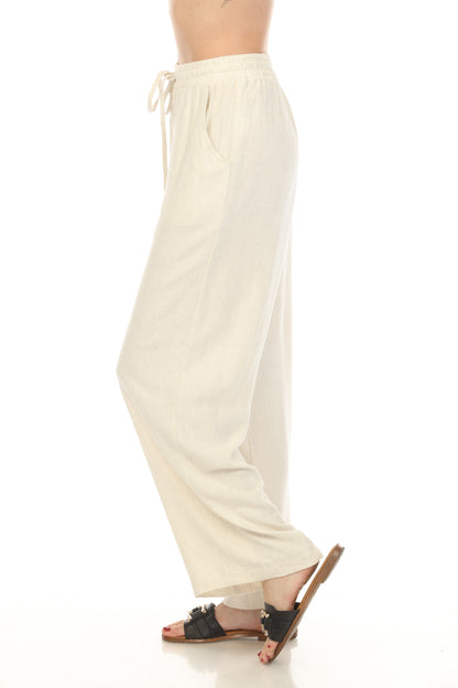 Ivory Pocket Draw String Pant