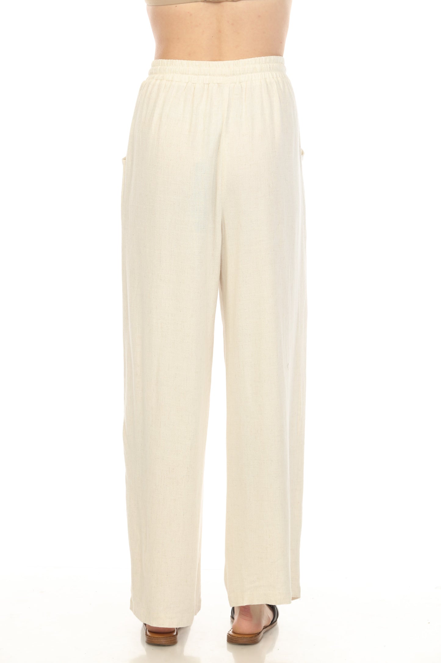 Ivory Pocket Draw String Pant