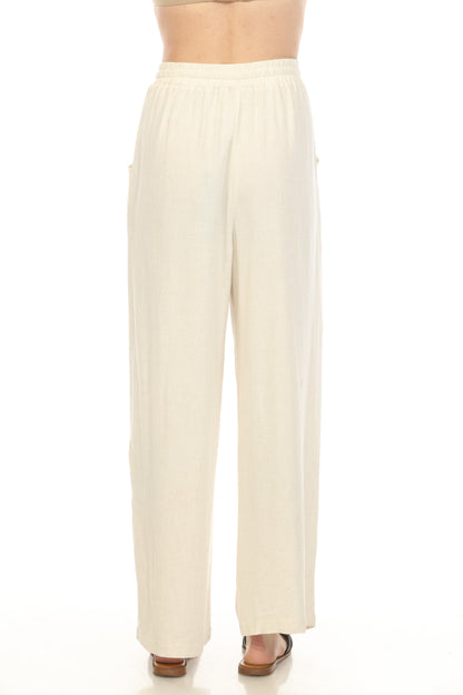Ivory Pocket Draw String Pant