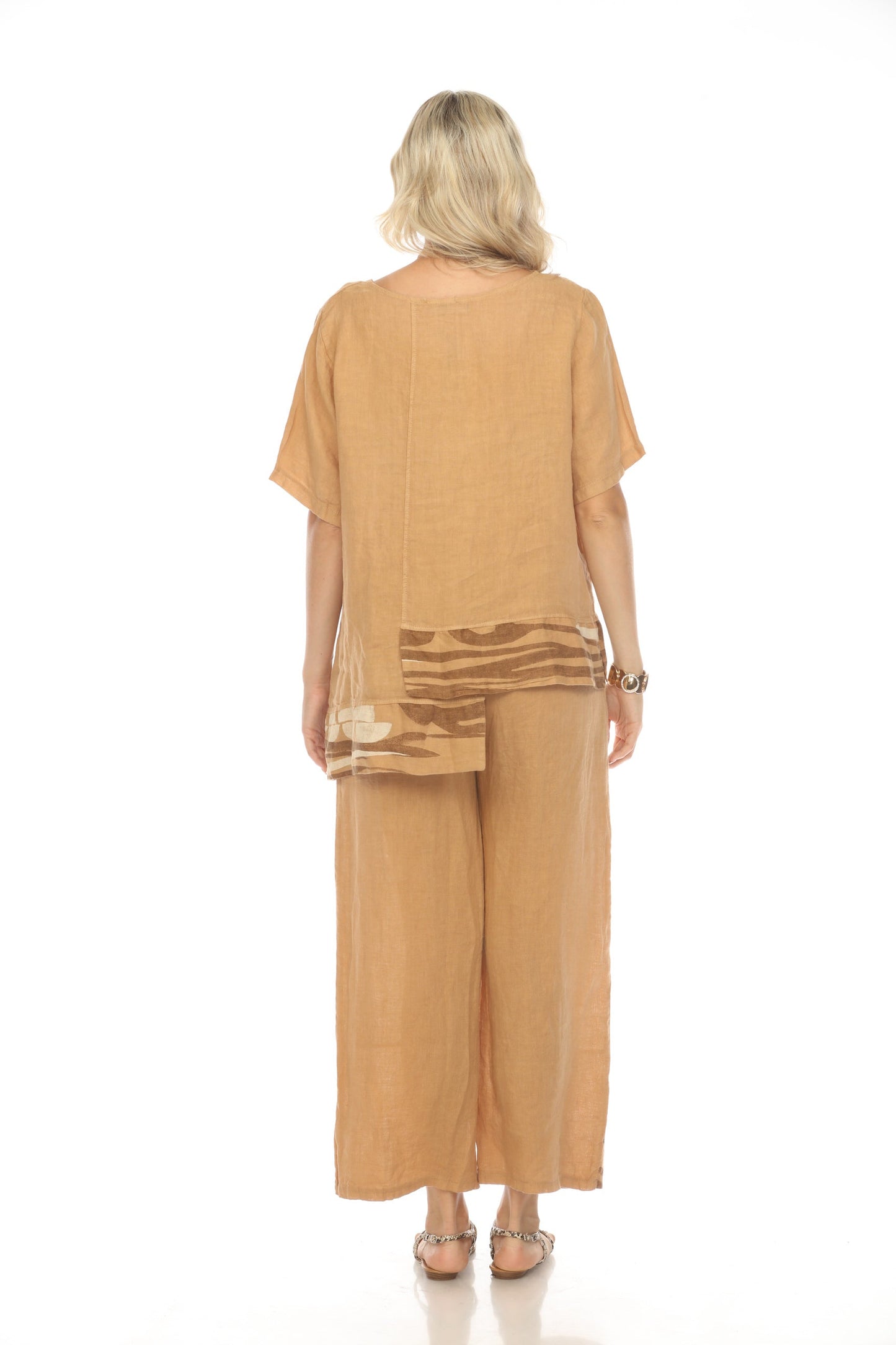 Sand Abstract sleeveless pocket detailed Top