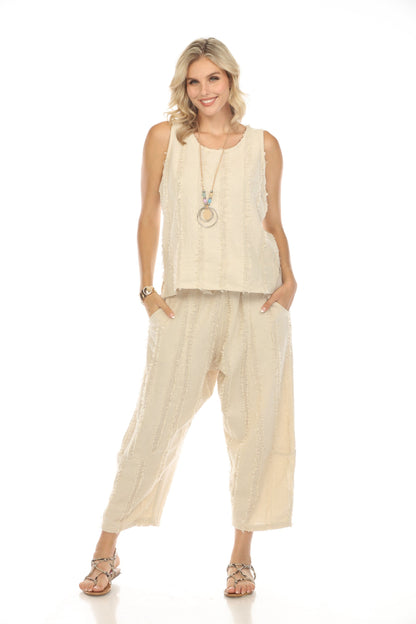Frayed Belted Pant with pockets