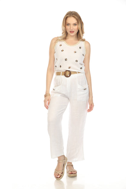 Off-White Floral detailed Print Sleeveless Top