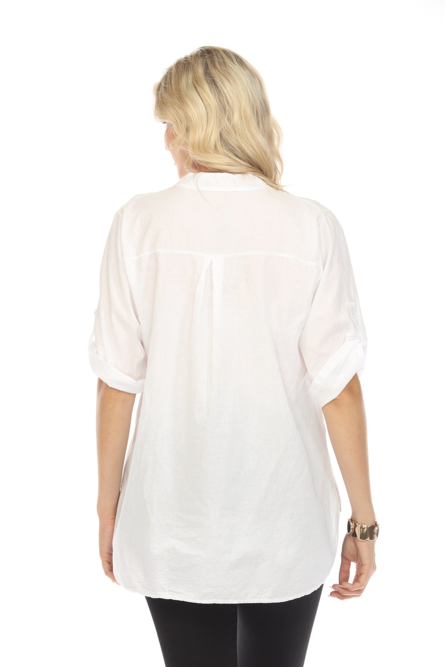 White Modern Art High-Low Top